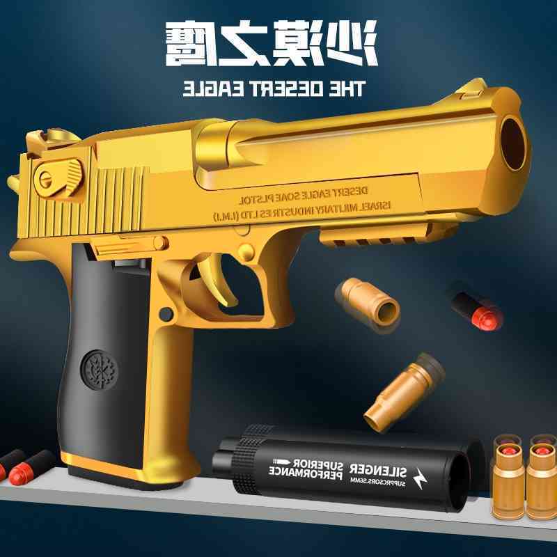 Children's soft bullet Desert Eagle Glock shell thrower small gun toy simulation model pistol heat
Children's soft bullet Desert Eagle Glock shell thrower small gun toy simulation model pistol heat
