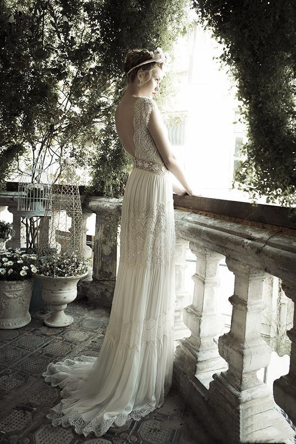 Bohemian A Line Wedding Dress Sexy V Neck Backless Long Boho Beach Bridal Gowns Appliques Lace Chiffon Plus Size Bride Wedding Dresses 2022