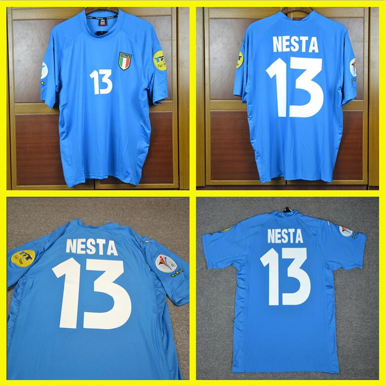 94 96 Italy Baggio Retro soccer Jersey home away 1996 1998 2000 2002 Maldini Del Piero Ravenelli Nesta Zola Vieri Inzaghi Home Blue Away Whi, Black
94 96 Italy Baggio Retro soccer Jersey home away 1996 1998 2000 2002 Maldini Del Piero Ravenelli Nesta Zola Vieri Inzaghi Home Blue Away Whi, Black