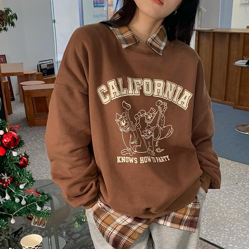 Women's Hoodies & Sweatshirts Loose Women Autumn Winter Letter Printed Causal Drop Sleeves Pullovers O-Neck Fleece Cotton Oversize, Black
Women's Hoodies & Sweatshirts Loose Women Autumn Winter Letter Printed Causal Drop Sleeves Pullovers O-Neck Fleece Cotton Oversize, Black