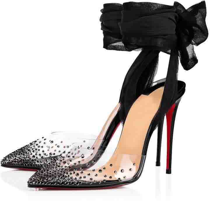 Women sexy heeled red bottom high heels sandals dress shoes Crystal PVC Chiffon Miragirl Straps Pumps strass pointed toe pump shoe, Black
Women sexy heeled red bottom high heels sandals dress shoes Crystal PVC Chiffon Miragirl Straps Pumps strass pointed toe pump shoe, Black