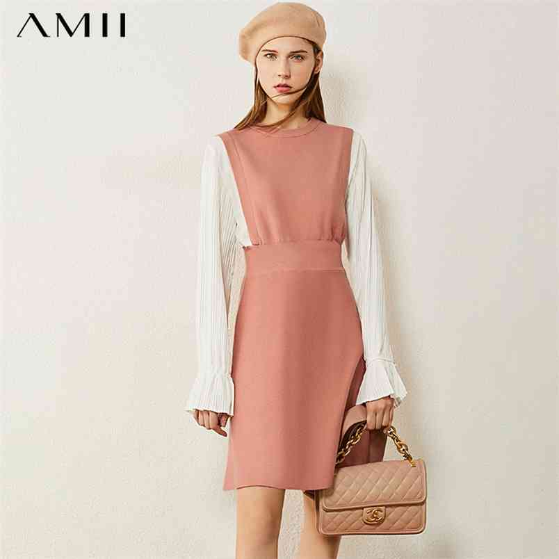 Minimalism Autumn Women' Dress Fashion French Style Oneck Patchwork High Waist Knee-length Dresses For Women 12030479 210527, Black
Minimalism Autumn Women' Dress Fashion French Style Oneck Patchwork High Waist Knee-length Dresses For Women 12030479 210527, Black