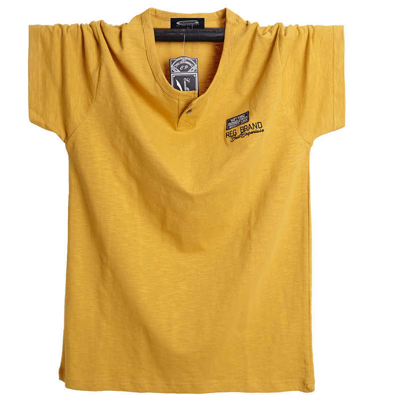 Plus Size 5XL 6XL Men Big Tall T-shirt Short Sleeves Oversized T Shirt Cotton Male Large Tee Summer Fit T Shirt Summer Tops Tees 210623