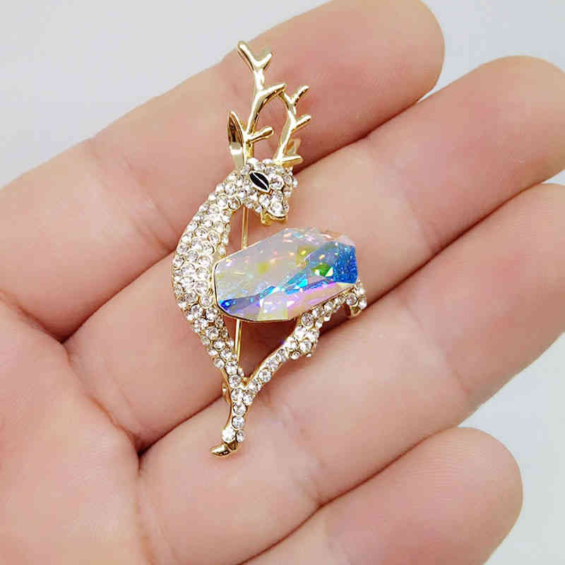 Xinguang Jewelry Brooch Temperament Simple Japanese and Korean Deer Accessories Shawl Coat Pin Collar Buckle