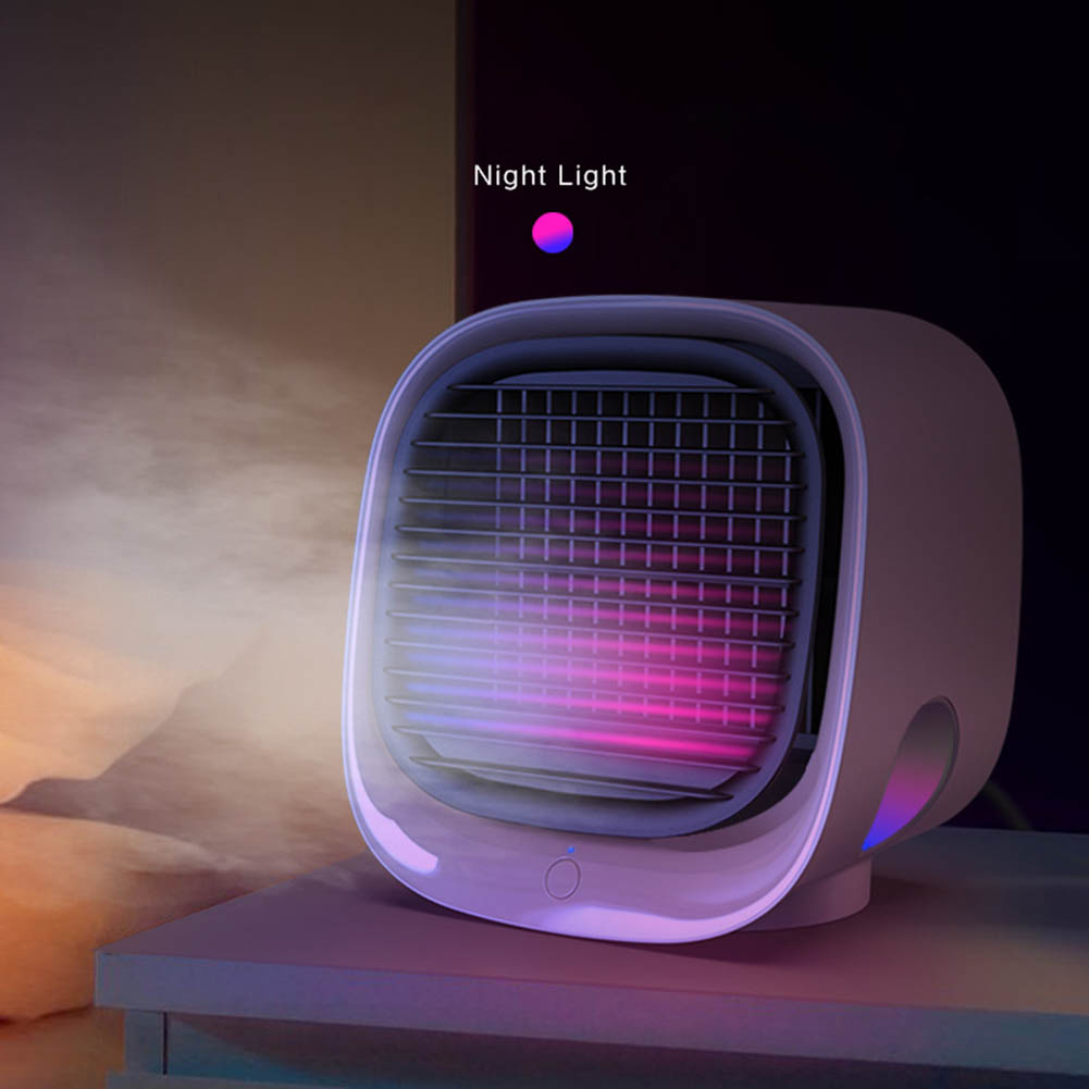 300mL Mini Portable Air Conditioner 3 Level Conditioning Humidifier Purifier USB Desktop Air Cooler Fan with Water Tank243z
