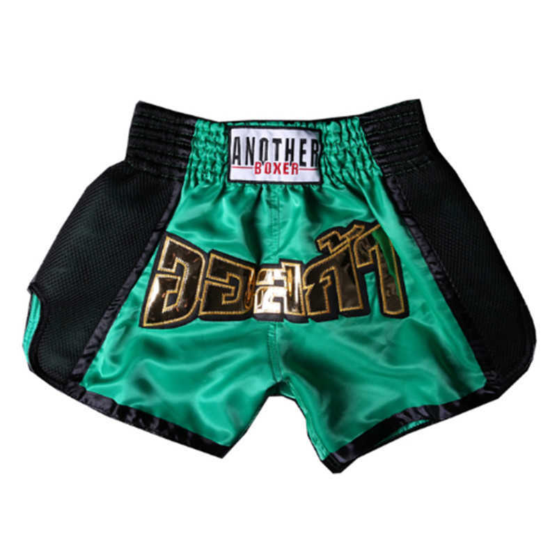 Kickboxing Muay Thai Shorts - Breathable Polyester Boxing Trunks for Men & Women, Lightweight Grappling Sanda Shorts with Crystal Decoration