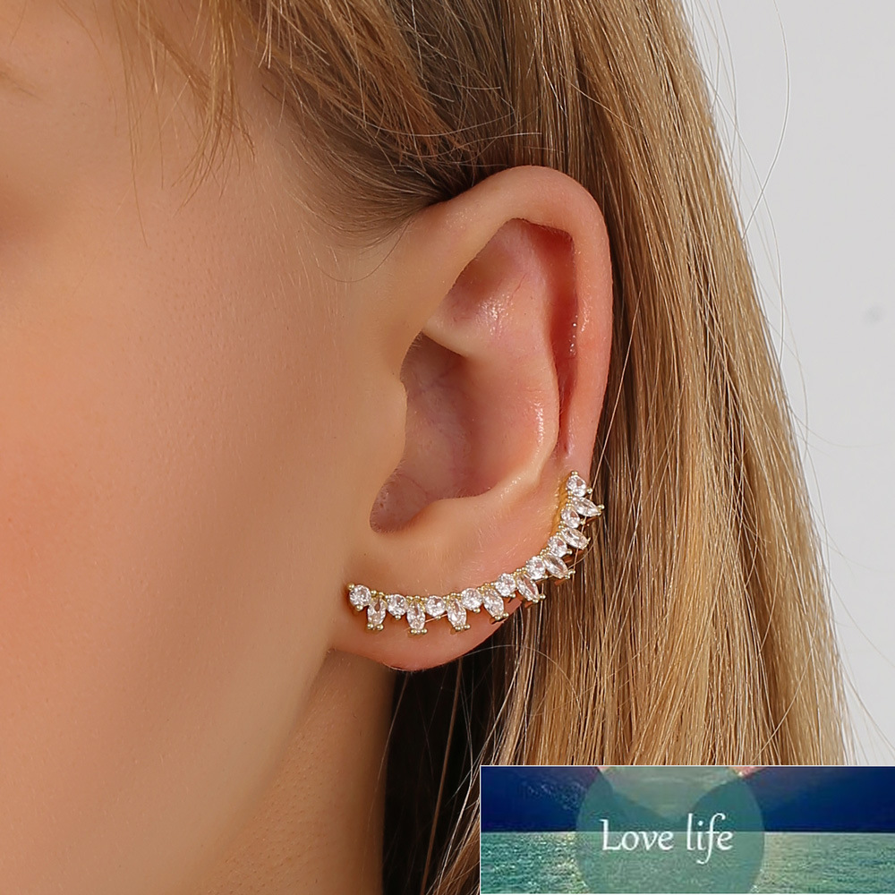 Korean Geometric Crystal Zircon Earrings Fashion Creative Ear Clip Integrated Stud Earrings For Women Single Earing Jewelry Gift Factory price expert design
Korean Geometric Crystal Zircon Earrings Fashion Creative Ear Clip Integrated Stud Earrings For Women Single Earing Jewelry Gift Factory price expert design
