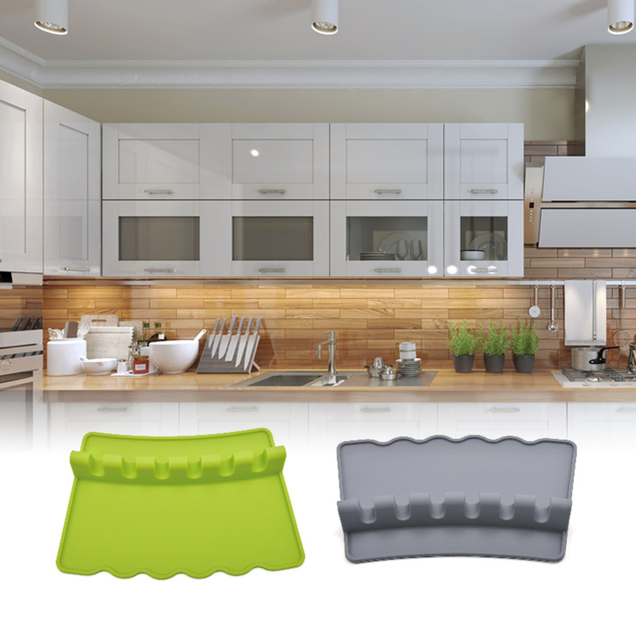 6 with a drip trough silica gel pad dish rack, dish rack for a rack table, for spatula, spoon dish rack kitchen cooking