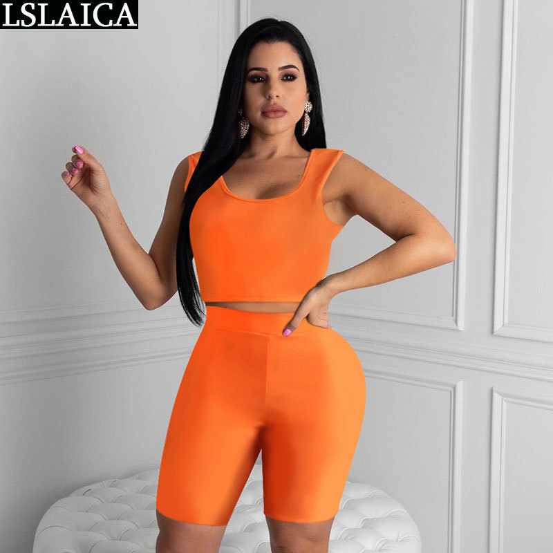 Casual 2 piece set women solid color tanks&half pants backless two slim elegant fashion streetwear sport s 210520, Orange
Casual 2 piece set women solid color tanks&half pants backless two slim elegant fashion streetwear sport s 210520, Orange