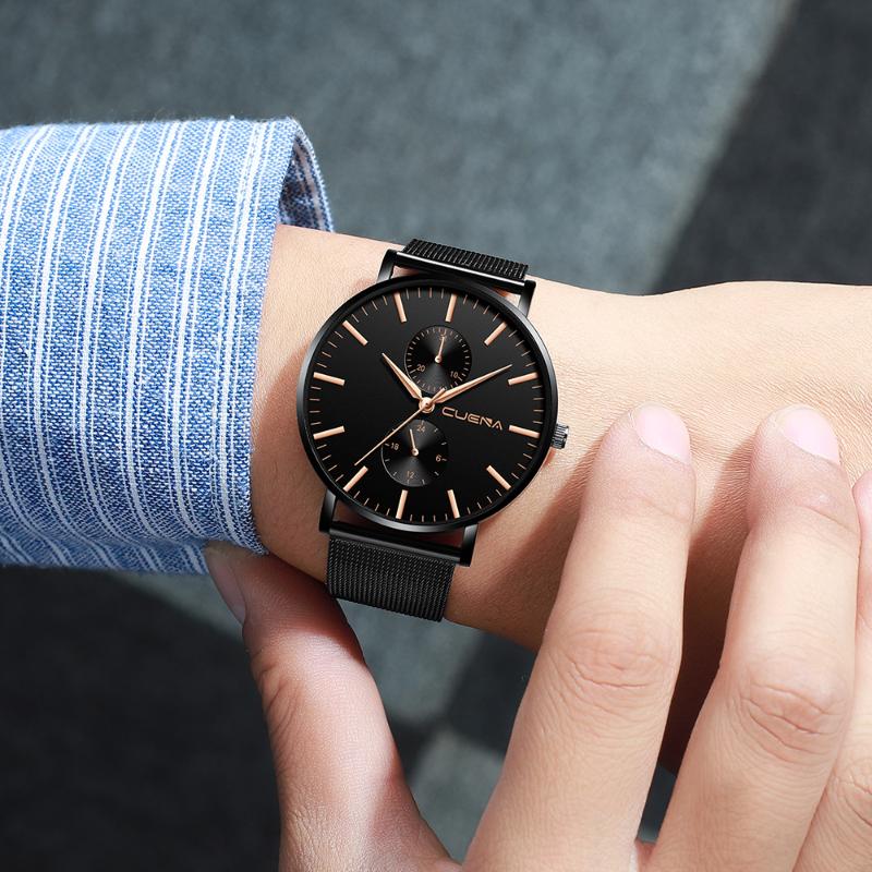 Wristwatches Watches Men 2021 Stylish Two Eyes Round Dial Casual Clock Alloy Watchband Relogio Masculino, Black
Wristwatches Watches Men 2021 Stylish Two Eyes Round Dial Casual Clock Alloy Watchband Relogio Masculino, Black