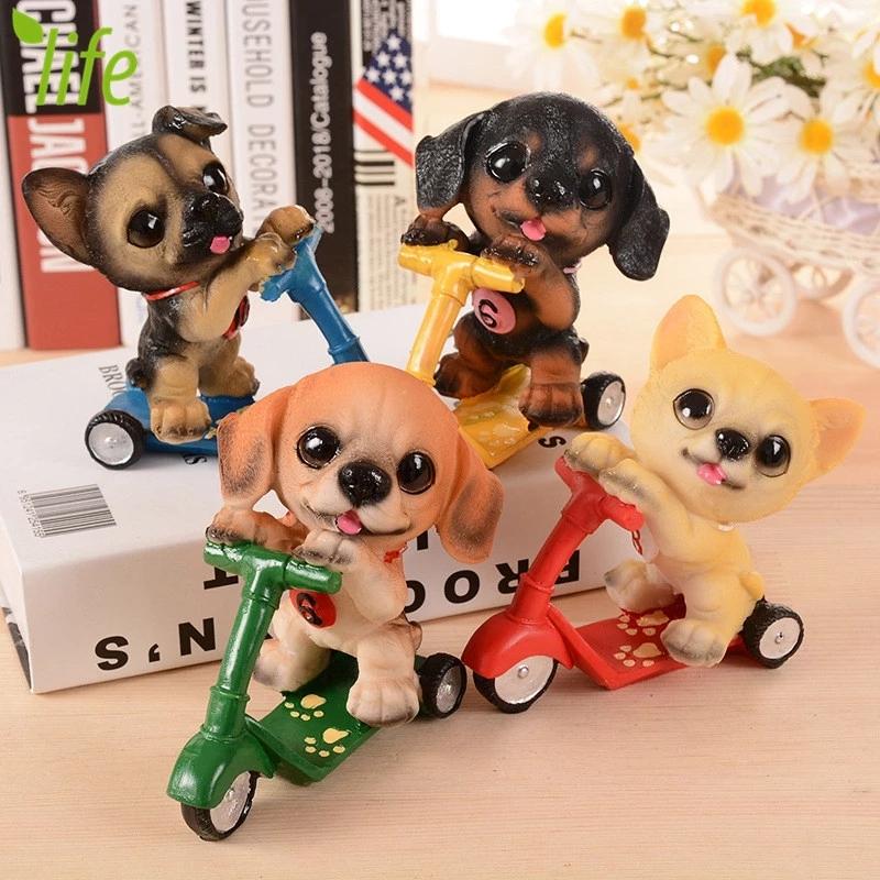 Decorative Objects & Figurines Cute Scooter Dog Statue Mini Resin Animal Models Decoration Punny DIY House Car Ornament Kid Birthday Toy Gif
Decorative Objects & Figurines Cute Scooter Dog Statue Mini Resin Animal Models Decoration Punny DIY House Car Ornament Kid Birthday Toy Gif