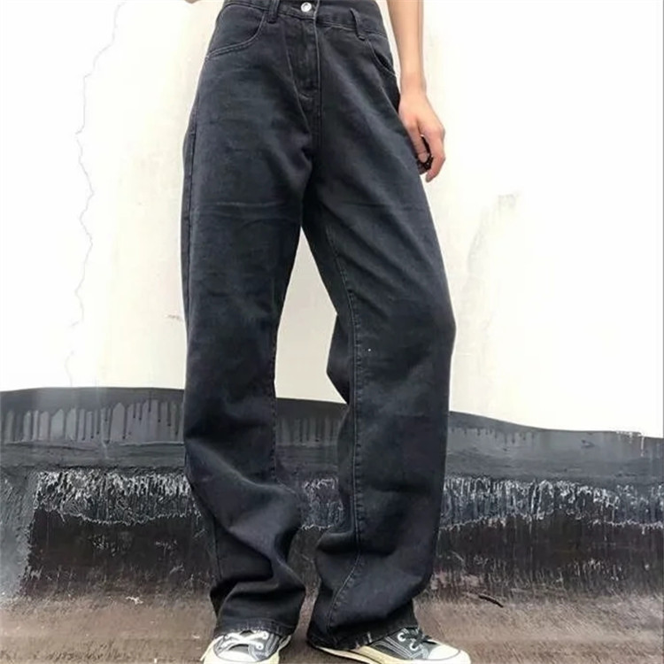 Nomikuma Fall Women Jeans Pants High Waisted Long Trousers Causal Korean Demin Wide Leg Pants Pantalones De Mujer 6B994 210427