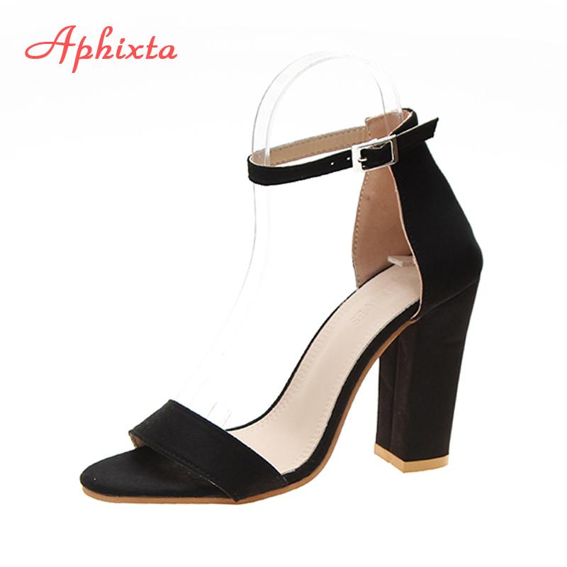 Sandals Aphixta Women Fashion Super High Square Heel Summer Shoes Pump Plus Big Size 43 Woman, Black
Sandals Aphixta Women Fashion Super High Square Heel Summer Shoes Pump Plus Big Size 43 Woman, Black