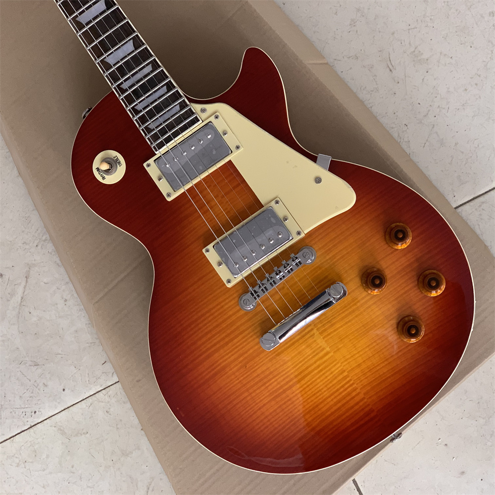 Custom shop 1959 R9 Tiger Flame LP electric guitar Standard LP 59 electric guitar
Custom shop 1959 R9 Tiger Flame LP electric guitar Standard LP 59 electric guitar