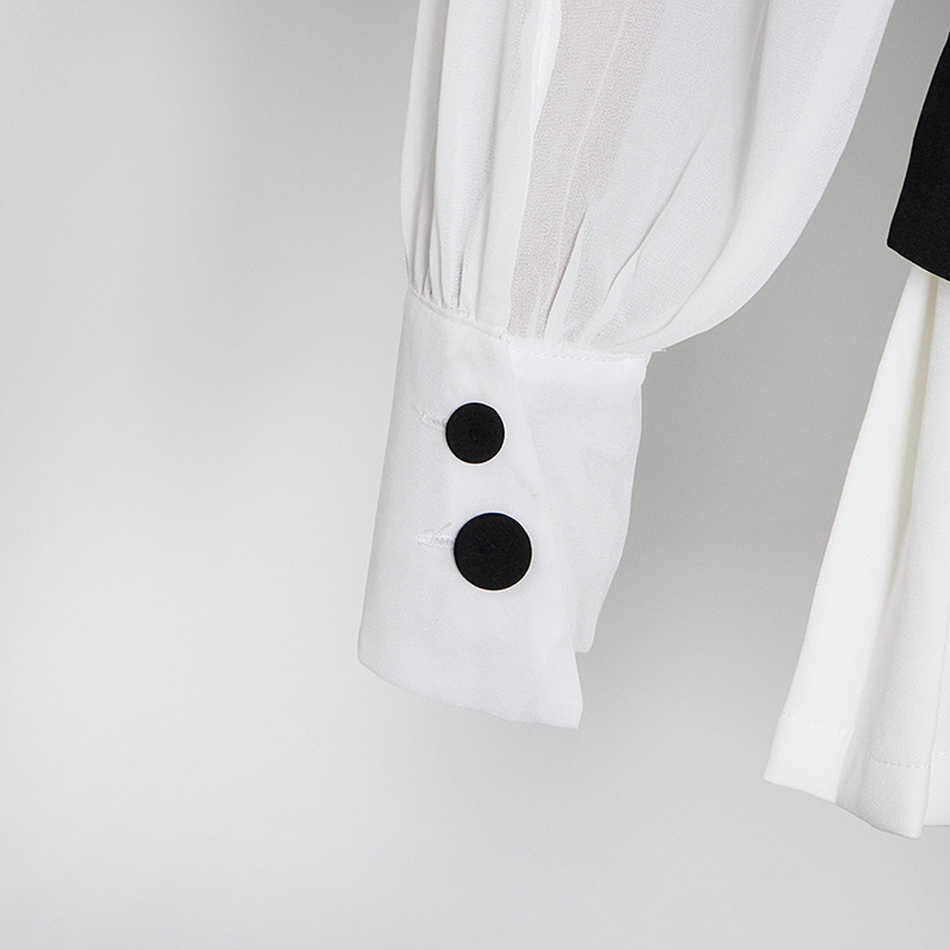 Casual Vintage Dress For Women Lace Lantern Sleeve High Waist See Through Elegant Mini Dresses Female Fall 210527