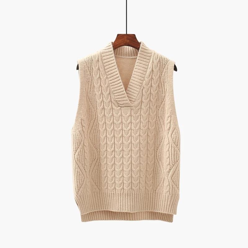 Women's Vests Women Wool Sweater Vest V-Neck Loose Pullover Waistcoat Knitted Stretch Retro Autumn Winter Top Solid Female Sleeveless Tank, Black;white
Women's Vests Women Wool Sweater Vest V-Neck Loose Pullover Waistcoat Knitted Stretch Retro Autumn Winter Top Solid Female Sleeveless Tank, Black;white