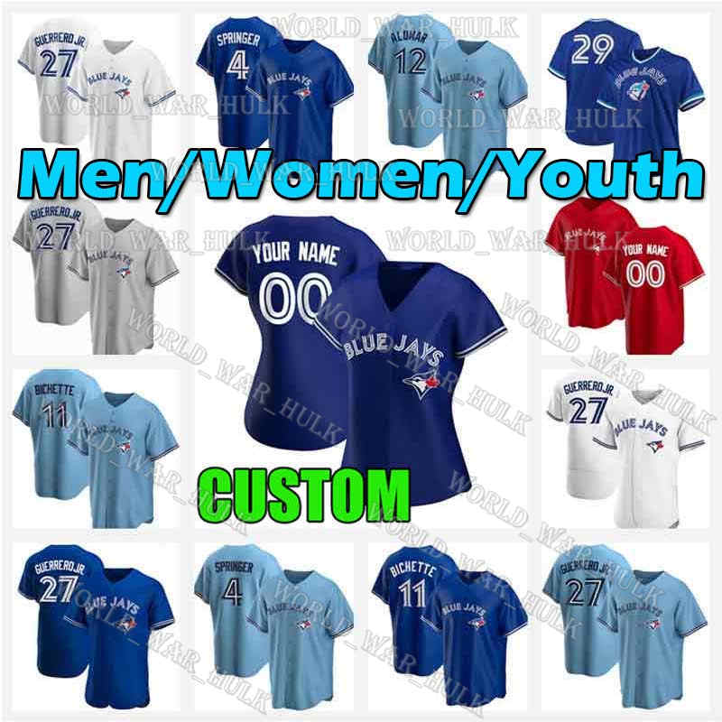 Mens Youth Women Toronto 2021 Blue Custom Jays Baseball Jerseys 11 Bo Bichette 4 George Springer 27 Vladimir Guerrero Jr 8 Cavan Biggio, Blue;black
Mens Youth Women Toronto 2021 Blue Custom Jays Baseball Jerseys 11 Bo Bichette 4 George Springer 27 Vladimir Guerrero Jr 8 Cavan Biggio, Blue;black