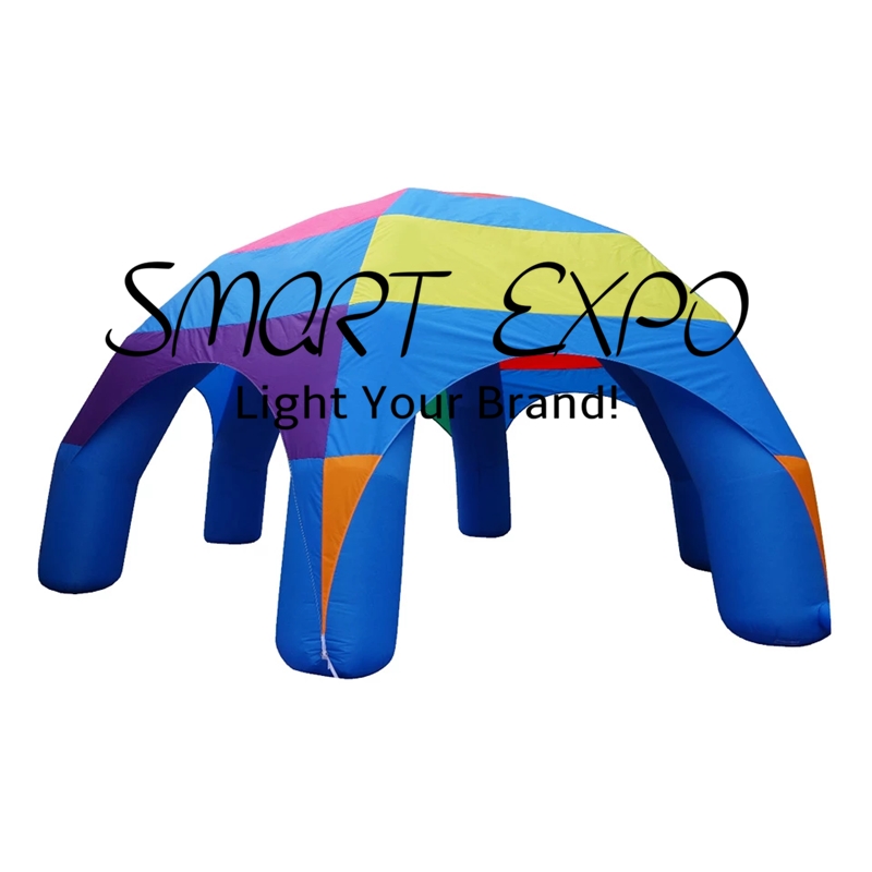 Spider Tent Inflatable Canopy Dia4xH3.5m with Custom Printing Base Blower