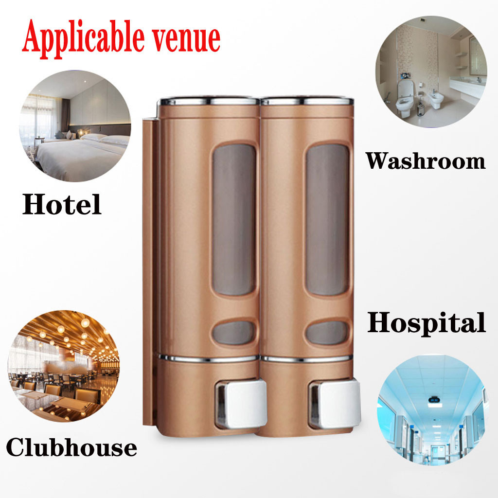 400ml single soap dispenser wall-mounting shower shampoo dispenser liquid vessel soap accessories to bathroom