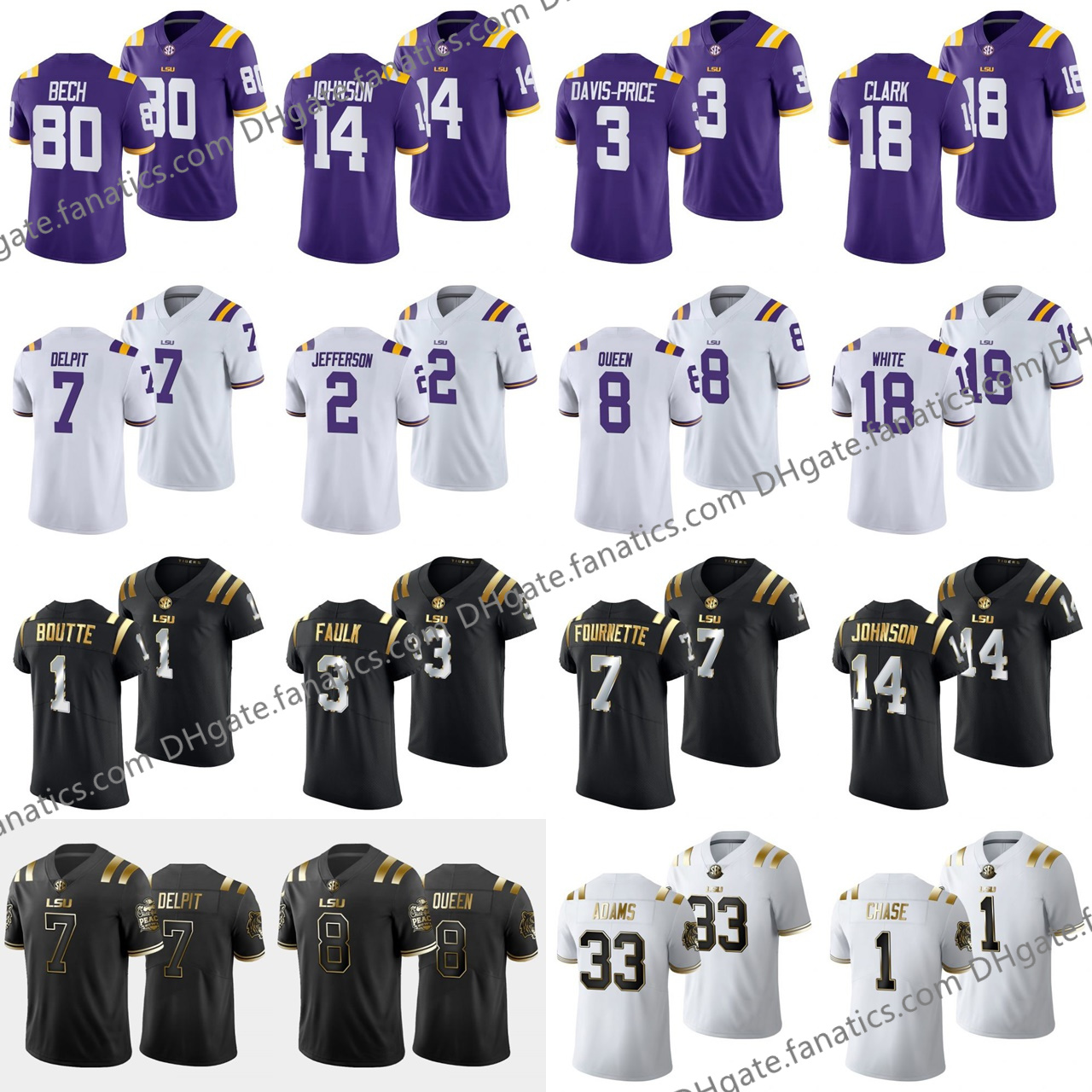 Lsu Custom 2021-22 College Football Garrett Nussmeier Corey Kiner Armoni Goodwin Jerseys Jack Bech Kole Taylor Deion Smith Tigers Alex Adams Jersey Stitched, Womens as photo
Lsu Custom 2021-22 College Football Garrett Nussmeier Corey Kiner Armoni Goodwin Jerseys Jack Bech Kole Taylor Deion Smith Tigers Alex Adams Jersey Stitched, Womens as photo