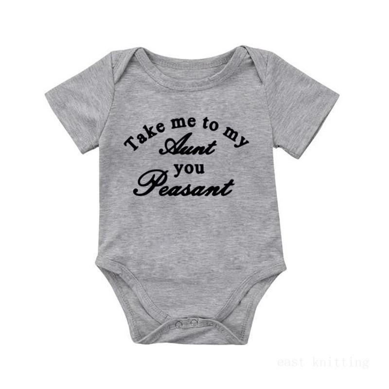 Rompers Cute Born Baby Boys Girls Romper Infant Short Sleeve Clothes Kids Fashion Jumpsuit 0-24M Outwear Tees TAKE ME TO MY AUNT, Black
Rompers Cute Born Baby Boys Girls Romper Infant Short Sleeve Clothes Kids Fashion Jumpsuit 0-24M Outwear Tees TAKE ME TO MY AUNT, Black