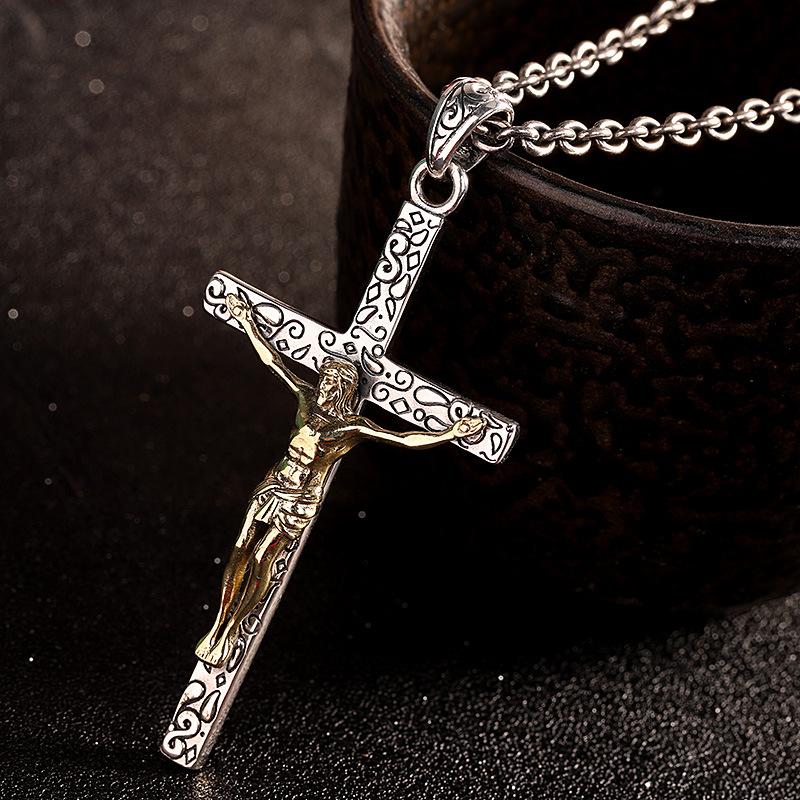 Pendant Necklaces Jesus Cross 925 Sterling Silver Christian Necklace Men Fashion Jewelry Crucifix No Chain
Pendant Necklaces Jesus Cross 925 Sterling Silver Christian Necklace Men Fashion Jewelry Crucifix No Chain