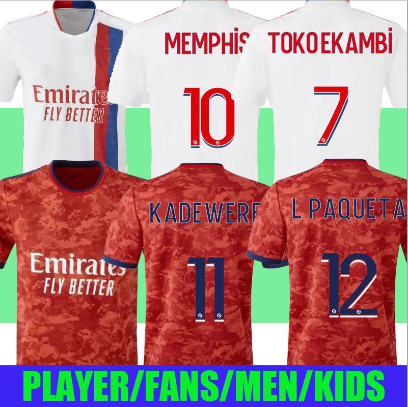 21 22 Olympique Lyonnais Lyon soccer jersey maillots TOKO EKAMBI Kadewere 2021 OL MEMPHIS L.Paquetá AOUAR CHERKI BRUNO G. men kids football shirts fans player version, Home 1
21 22 Olympique Lyonnais Lyon soccer jersey maillots TOKO EKAMBI Kadewere 2021 OL MEMPHIS L.Paquetá AOUAR CHERKI BRUNO G. men kids football shirts fans player version, Home 1