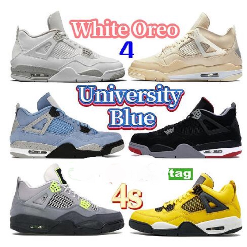 Top White Oreo University Blue xsail 4s 4 basketball shoes Guava Ice Noir bred SP Taupe Haze Neon metallic purple sneakers men women trainers, Color 7
Top White Oreo University Blue xsail 4s 4 basketball shoes Guava Ice Noir bred SP Taupe Haze Neon metallic purple sneakers men women trainers, Color 7