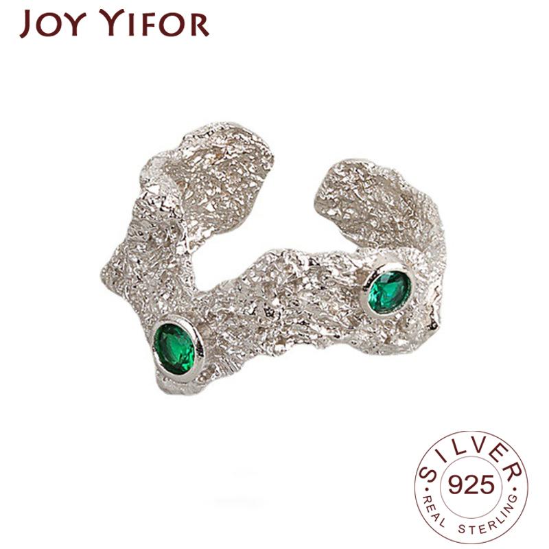 Cluster Rings 925 Sterling Silver Green Stone Wave Bump Matte Gold Color Retro Distressed Opening Handmade Ring Fashion Fine Jewelry, Golden;silver
Cluster Rings 925 Sterling Silver Green Stone Wave Bump Matte Gold Color Retro Distressed Opening Handmade Ring Fashion Fine Jewelry, Golden;silver