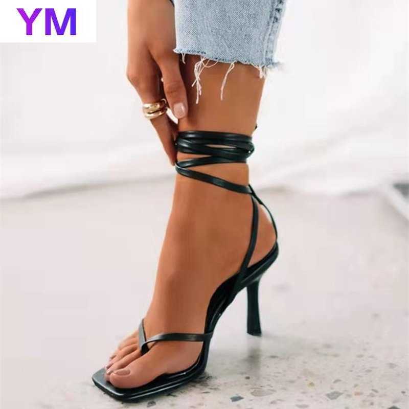 2021 Gladiator Sandals High Heels Sandal Shoes Fashion Brand Strap Flip Flops Sexy Thin Heel Pumps Square Toe -42 Y0721, Black
2021 Gladiator Sandals High Heels Sandal Shoes Fashion Brand Strap Flip Flops Sexy Thin Heel Pumps Square Toe -42 Y0721, Black