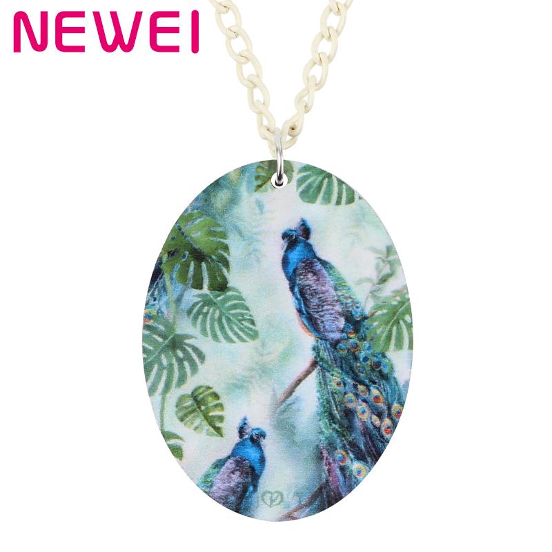 Pendant Necklaces Ei Acrylic Oval Sweet Double Peafowl Bird Peacock Necklace Chain Lovely Animal Jewelry For Women Kids Novelty Gift, Silver
Pendant Necklaces Ei Acrylic Oval Sweet Double Peafowl Bird Peacock Necklace Chain Lovely Animal Jewelry For Women Kids Novelty Gift, Silver