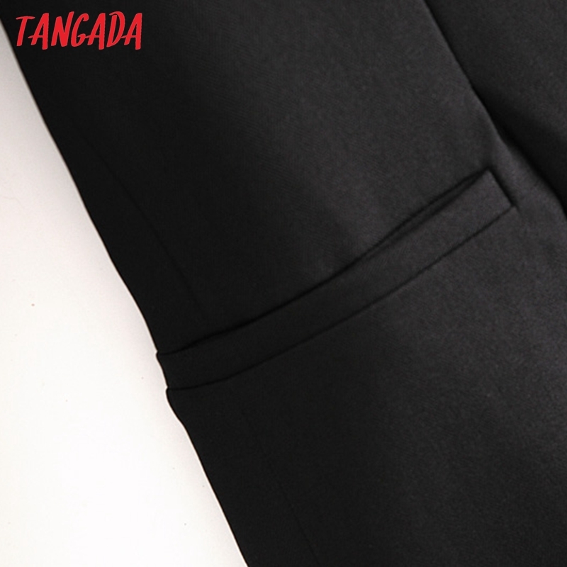 Women Solid Blazer Coat Vintage Notched Collar Puff Long Sleeve Fashion Female Casual Chic Tops QN81 210416