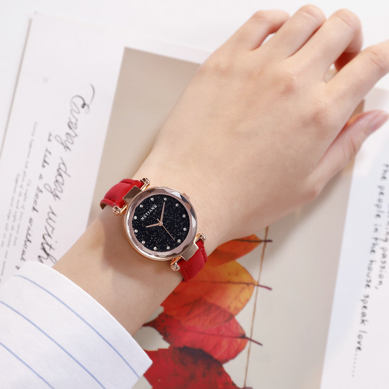 Women Casual Romantic Starry Sky Wrist Watch bracelet Leather Rhinestone Designer Ladies Clock Simple Dress Gfit Montre Femme, Green
Women Casual Romantic Starry Sky Wrist Watch bracelet Leather Rhinestone Designer Ladies Clock Simple Dress Gfit Montre Femme, Green