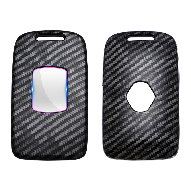 Car Key Case For Renault Koleos Kadjar Scenic Megane Sandero Keyless Remote Espace Fob Shell Protector Cover carbon fiber Auto