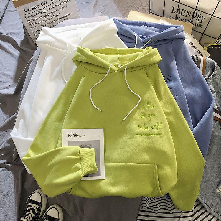 Women's Hoodies & Sweatshirts Autumn And Winter 2021 Embroidered Alphabet Hooded Sweatshirt Loose Plus Velvet Student Casual Pullover Shirt, Nmy-2
Women's Hoodies & Sweatshirts Autumn And Winter 2021 Embroidered Alphabet Hooded Sweatshirt Loose Plus Velvet Student Casual Pullover Shirt, Nmy-2