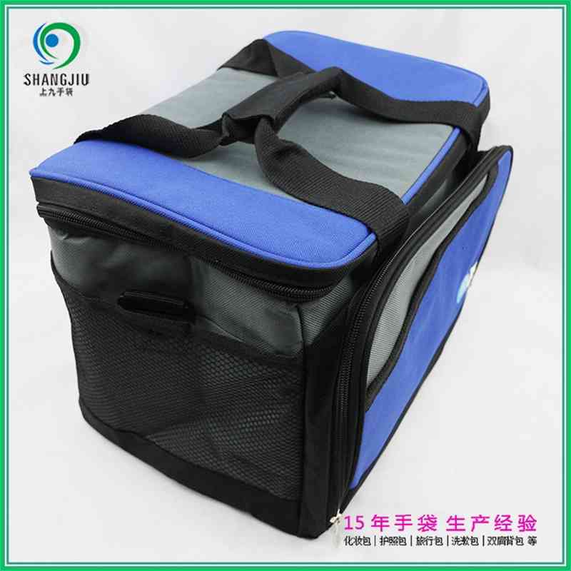 Outdoor lunch Bento thermal insulation fresh-keeping ice bag, can carry picnic bag by hand, Blue 
Outdoor lunch Bento thermal insulation fresh-keeping ice bag, can carry picnic bag by hand, Blue