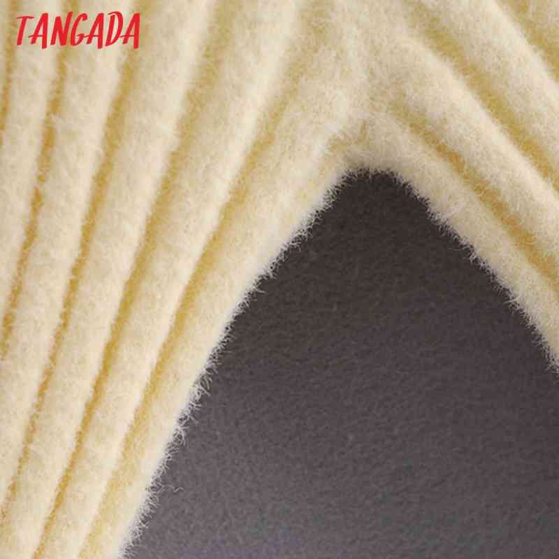Women Fashion Elegant Knitted Sweater Jumper Turn Down Collar Female Pullovers Chic Tops 3H176 210416