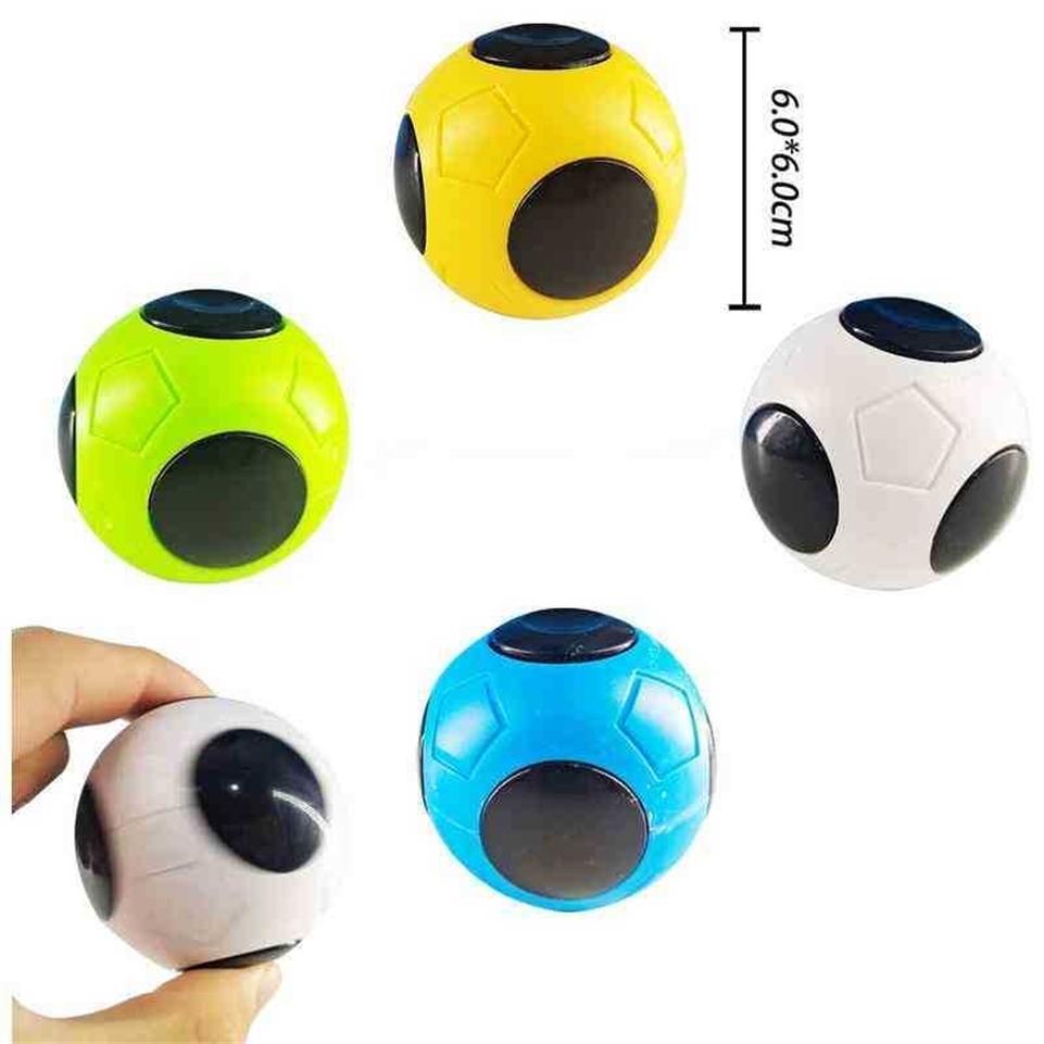 

Tik tok Fingertip World Cup Soccer Football Tos 6 CM Spinners Decompression Sensory Fidget Finger Fun Game Stress Relief Rotating Spinner Ball G72R0A2, Random color