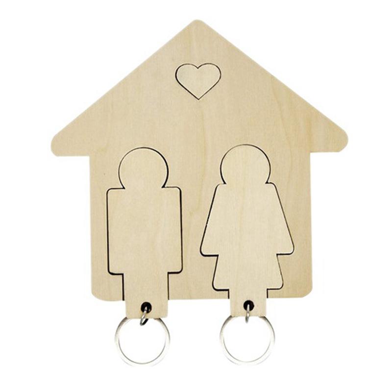 Keychains Design Fashion Creative Wooden Key Pendant DIY Couple Wall Hanging Car Keychain Valentine's Day Jewelry Gift
Keychains Design Fashion Creative Wooden Key Pendant DIY Couple Wall Hanging Car Keychain Valentine's Day Jewelry Gift