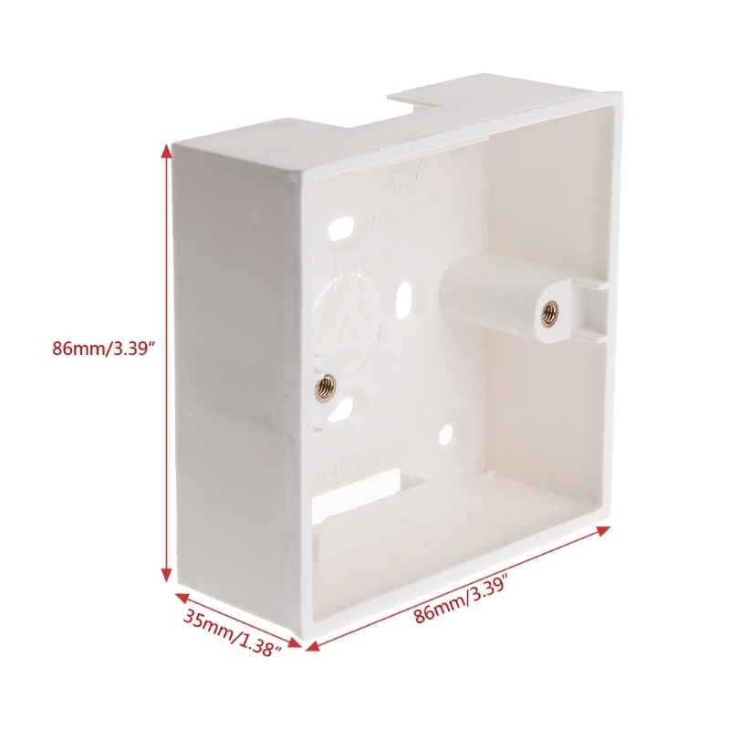 86X86 Pvc Junction Box Wall Mount Cassette For Switch Socket Base