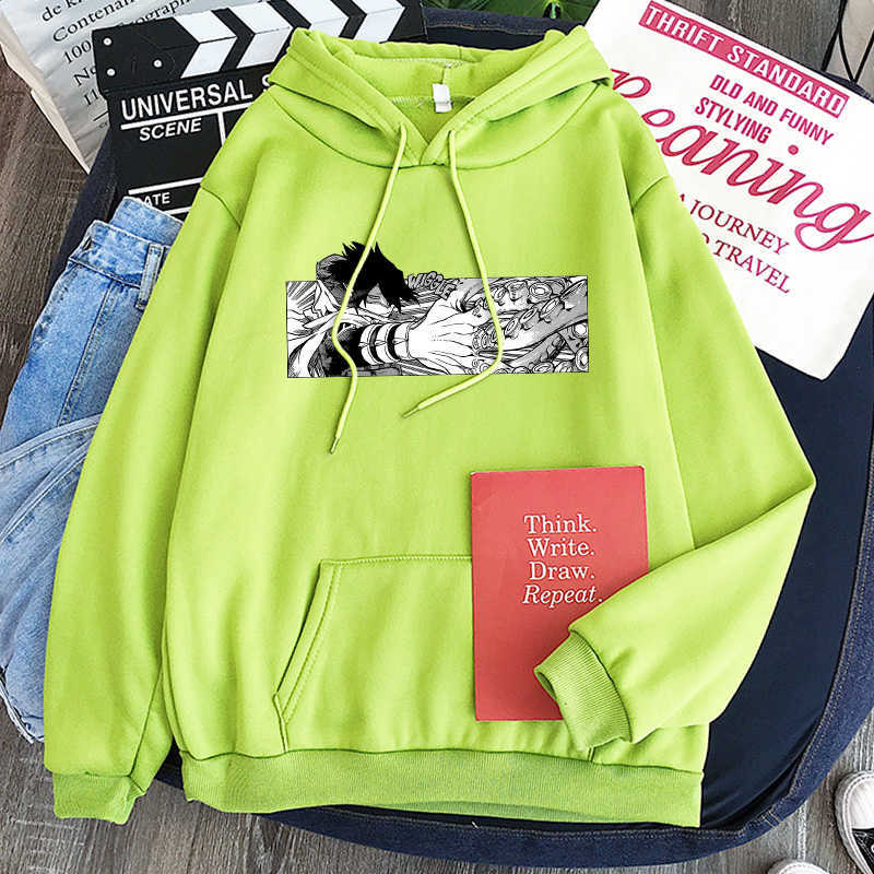 Anime My Hero Academia Tamaki Amajiki Printed Hoodies Pullovers Men Women Manga Funny Boys Winter Keep Warm Hip Hop Sweatshirts Y0804
