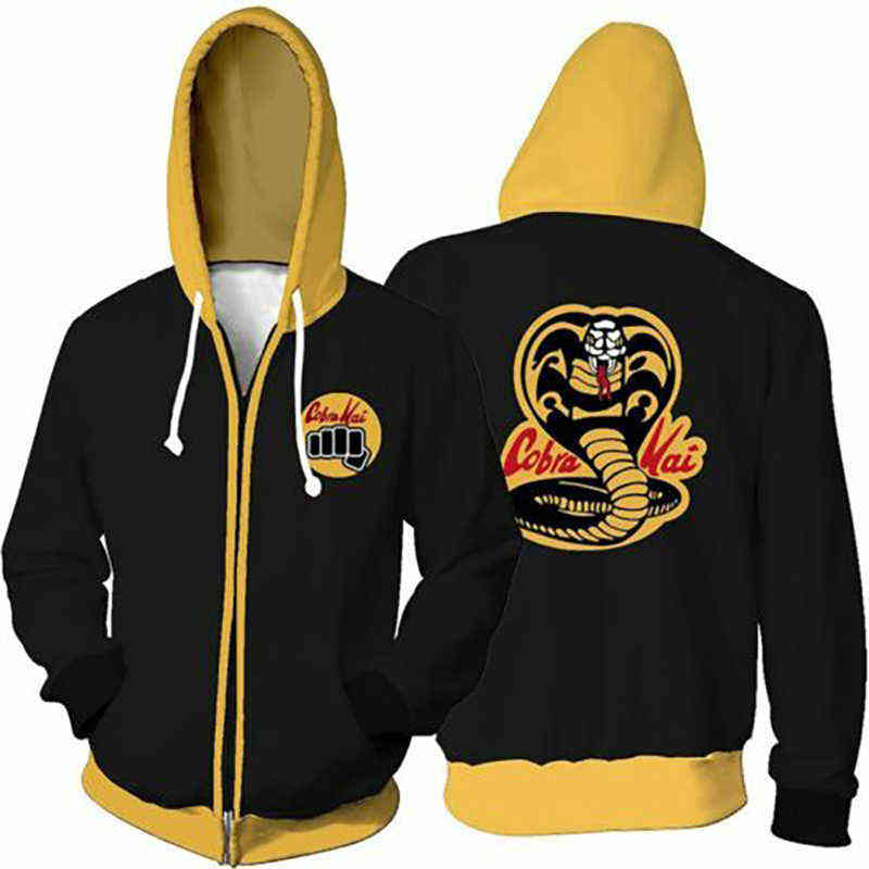 TV Series Cosplay Hoodies Cobra Kai 3D Print Sweatshirt Zipper Hoodie Men Women Fashion Streetwear Harajuku Jacket Coat Clothes X1027, Black
TV Series Cosplay Hoodies Cobra Kai 3D Print Sweatshirt Zipper Hoodie Men Women Fashion Streetwear Harajuku Jacket Coat Clothes X1027, Black