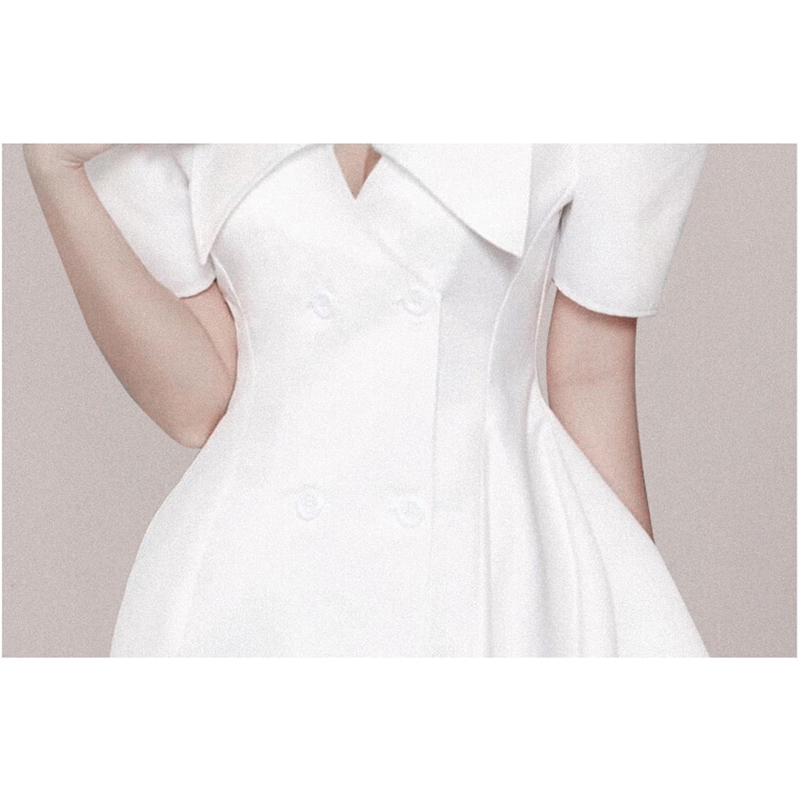 Birthday Outfits For Women White Dress Fashion Asymmetrical Summer Female Robe 210520