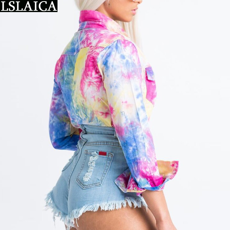 Printing Shirt Casual Style Fashion Streetwear Slim Women Shirts Blouses Turn-down Collar Pockets Button Roupas Femininas 210515