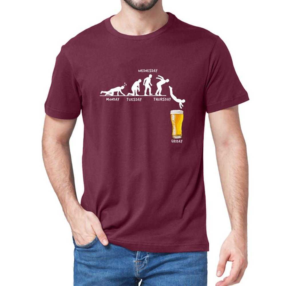 Week Craft Beer T Shirt Men Tops Short Sleeve T-shirt Mans Tshirt 100% Cotton Casual Funny T-Shirts Drunk Tee Alcohol Drinking 210629
