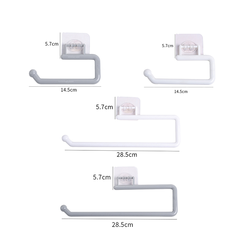Kitchen Paper Roll Holder Towel Hanger Rack Bar Cabinet Rag Hanging Holder Bathroom Organizer Shelf Toilet Paper Holder for Home