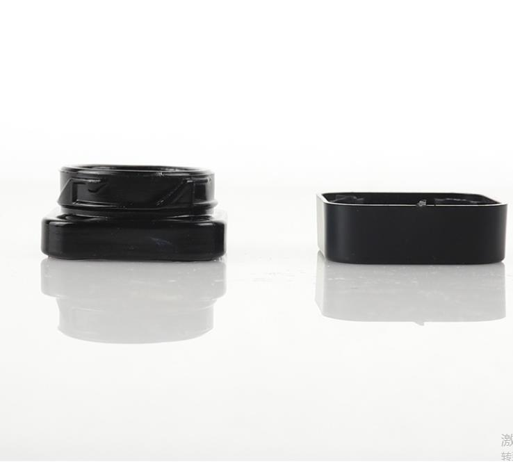 9ml Square Glass Jar Bottle Divided Insert with Childproof Cap for DAB Extracts Dry Herb Thick Oil Wax Concentrate Container SN2938