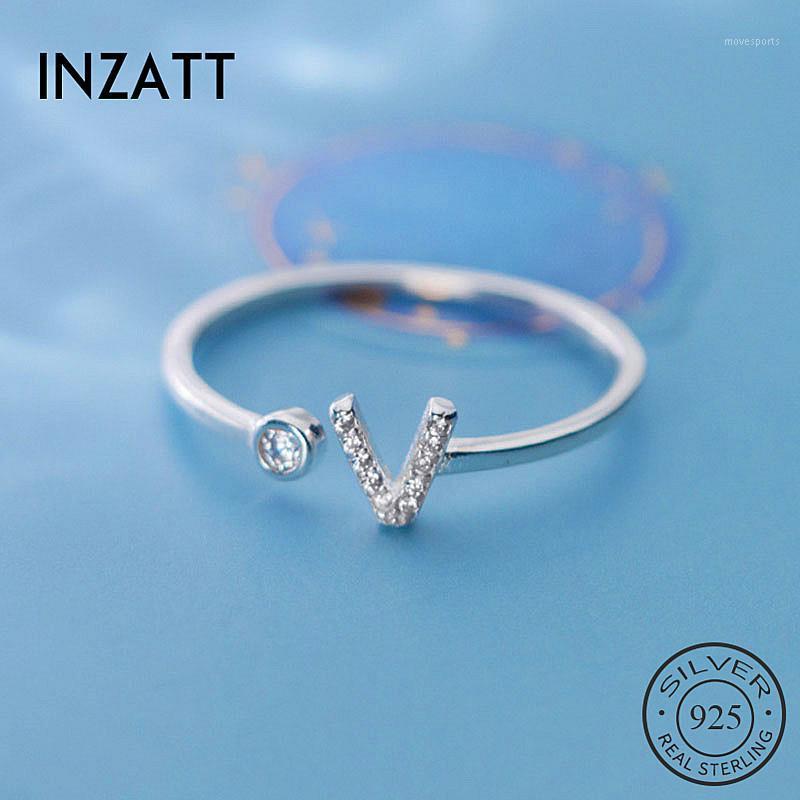 Cluster Rings INZAReal 925 Sterling Silver Zircon Letter V Adjustable Ring For Fashion Women Party Fine Jewelry Minimalist Accessories Gift1
Cluster Rings INZAReal 925 Sterling Silver Zircon Letter V Adjustable Ring For Fashion Women Party Fine Jewelry Minimalist Accessories Gift1