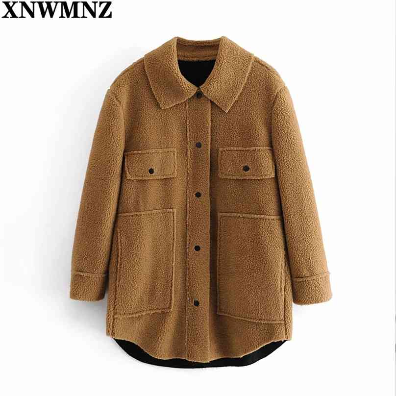 women fashion early spring anti sheepskin coat female loose plush shirt jacket Ladies Vintage chic top 210520, Camel
women fashion early spring anti sheepskin coat female loose plush shirt jacket Ladies Vintage chic top 210520, Camel