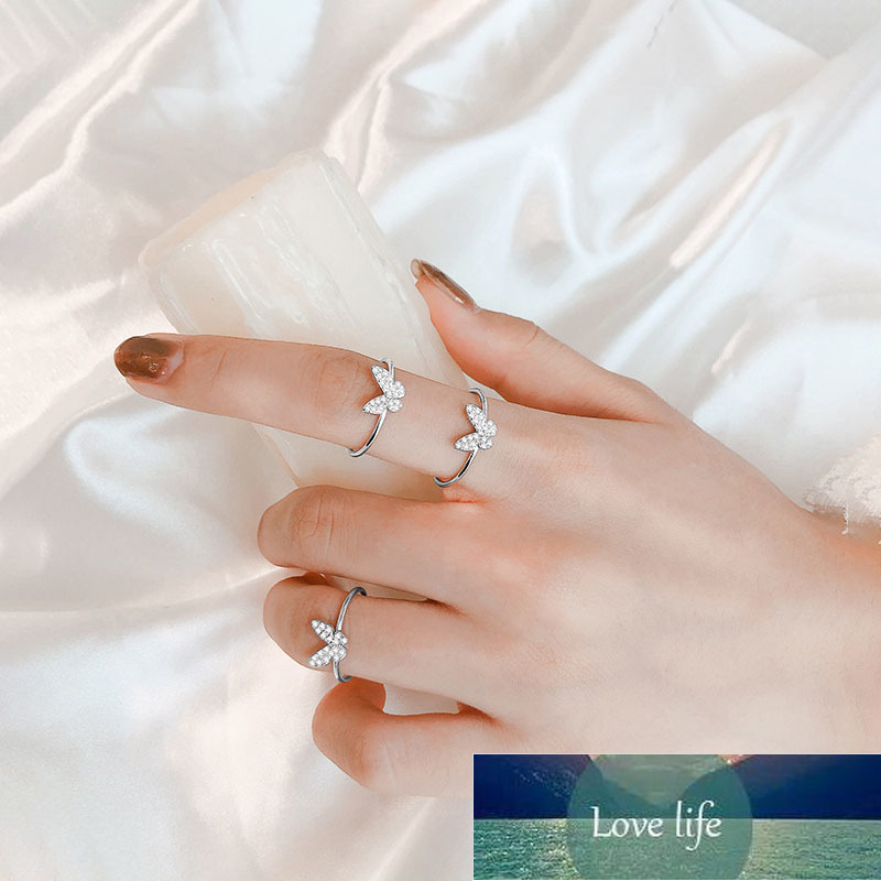 925 Sterling Silver Butterfly Adjustable Ring For Women Wedding Jewelry Valentine's Day Gift
925 Sterling Silver Butterfly Adjustable Ring For Women Wedding Jewelry Valentine's Day Gift